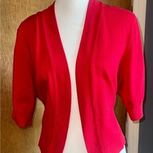Faded Glory Women's Bright Red Open Shrug